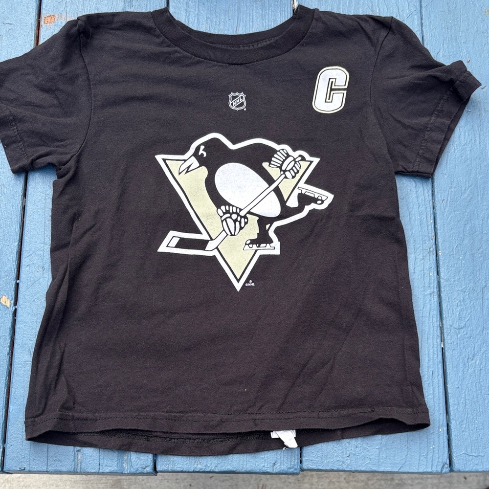 Reebok Black Penguin Hockey Tee
